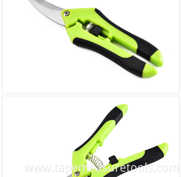 Curved blade head gardening scissors garden pruning shears non-slip labor-saving branch shears good quality scissors